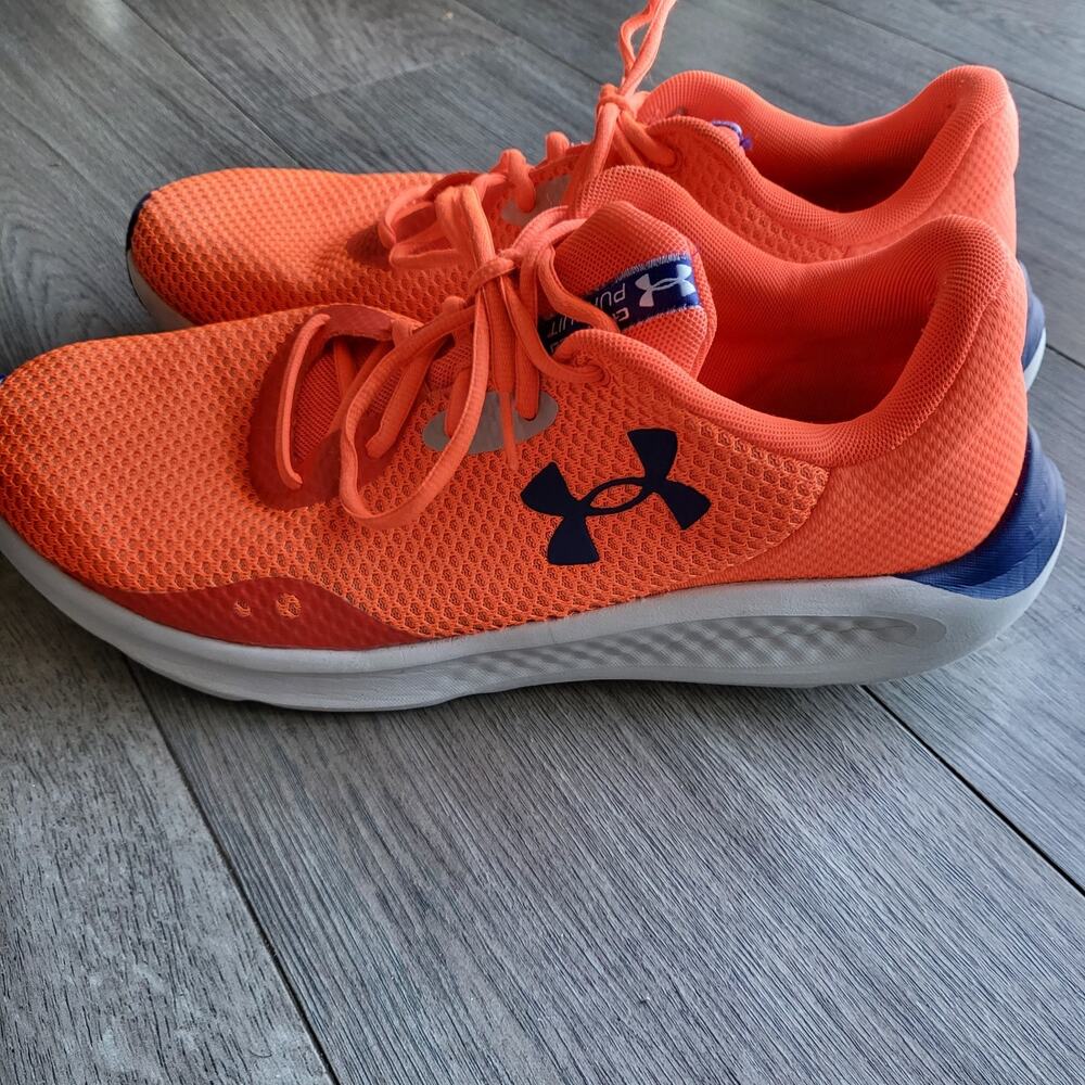 Under Armour Charged Pursuit 3 Sneakers "Atomic" Orange Men's Size 12 Shoes
